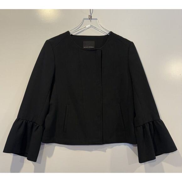 Banana Republic Jackets & Blazers - Banana Republic Black Blazer Suit Jacket Bell Sleeve Career Womens 10